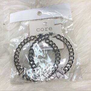 Big chunky hoop earrings